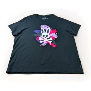 Psycho Bunny T-Shirt Milby Graphic Crewneck Black Size 3XL